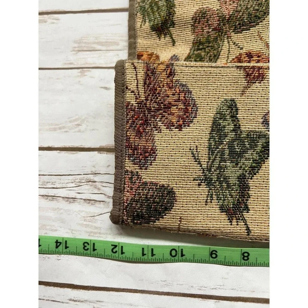 Unbranded Tapestry Tote Bag Brown Butterfly Woven Cottagecore‎ OS
